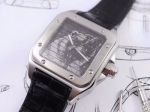 Cartier Santos Series 45MM in Diameter Silver Bezel With Logo Watch